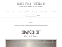 Tablet Screenshot of laurenkahanphotography.com